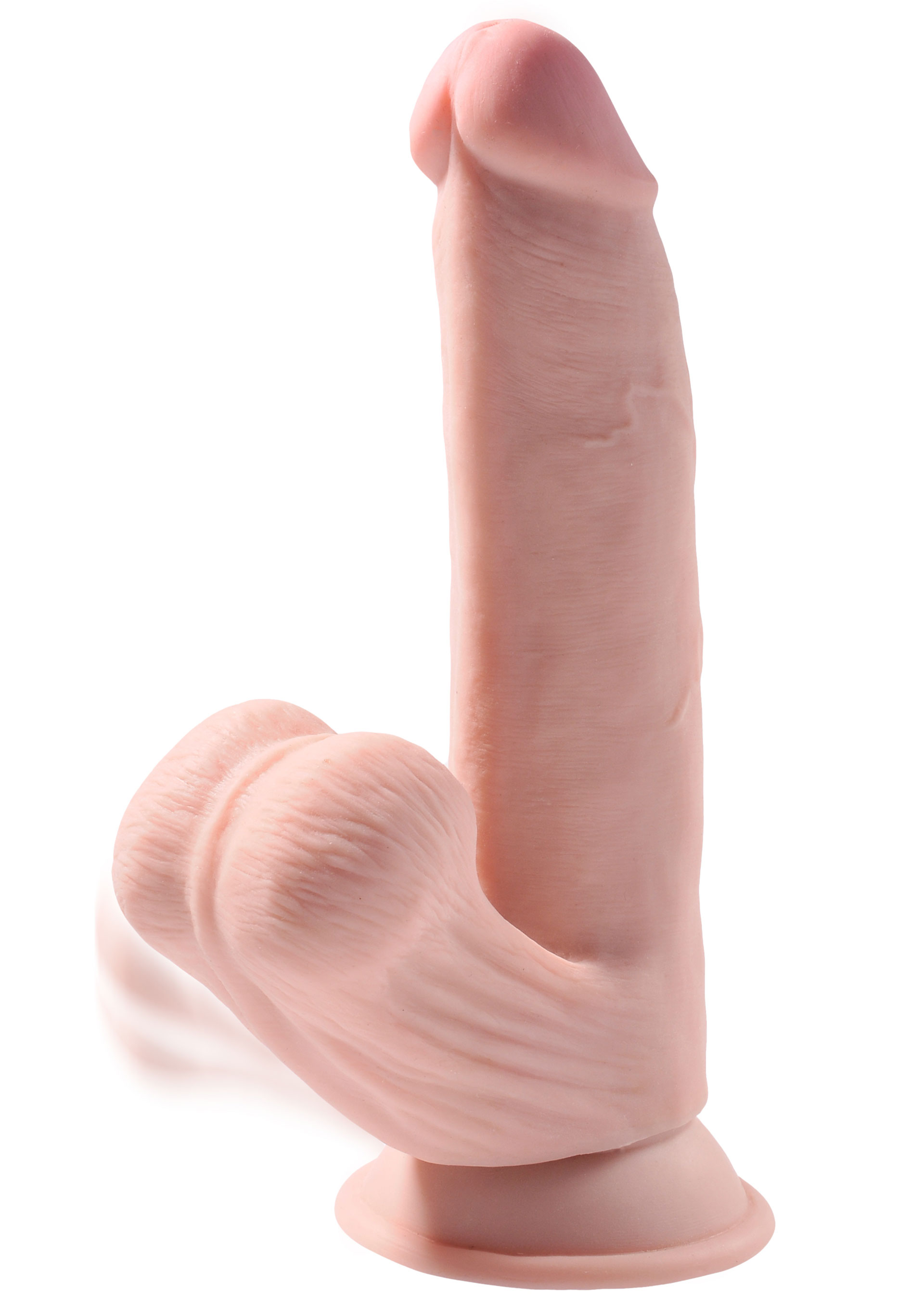 King Cock Triple Density Cock With Swinging Balls-24cm.